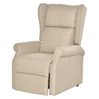 Relaxsessel, Aufstehhilfe, Liegefunktion, bis 200kg, 72,5x94x109cm, Creme