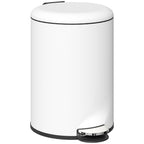 M¨¹lleimer 20L, mit Pedal, Inneneimer, fingerabdrucksicher, leises Schlie?en, Cremewei?