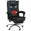 Massagstuhl B¨¹rostuhl mit Massagefunktion, inkl. Fu?st¨¹tze, h?henverstellbar, 64 cm x 70 cm x 118 cm, Schwarz