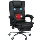 Massagstuhl B¨¹rostuhl mit Massagefunktion, inkl. Fu?st¨¹tze, h?henverstellbar, 64 cm x 70 cm x 118 cm, Schwarz