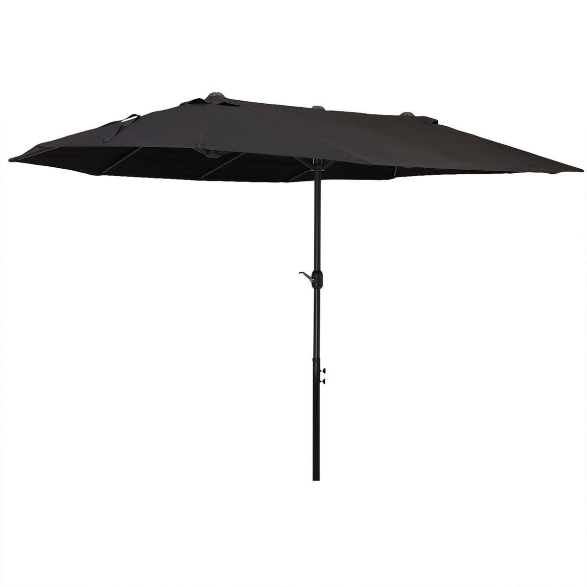 4.6m Double Garden Parasol - Black