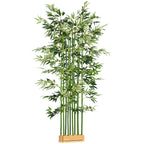 K¨¹nstlicher Bambus, Kunstpflanze, Dekopflanze, echtes Aussehen, pflegeleicht, f¨¹r den Hausgebrauch, 180 cm hoch, Gr¨¹n