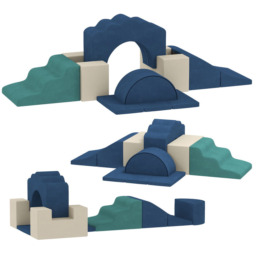 7-teiliges Set Kletterbl?cke f¨¹r Babys & Kleinkinder, weiches Kletterset f¨¹r den Innenbereich, Stoff, Schaumstoff, Bunt