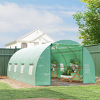 6 x 3 x 2m Walk-in Outdoor Garden Greenhouse Polytunnel with Door and Windows