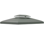 Gazebo Roof Replacement, for 3 x 4m Frames - Grey