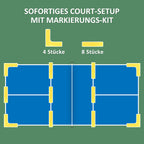Pickleball-Netz tragbares Set, 6,7 m Pickleball-System mit Netz