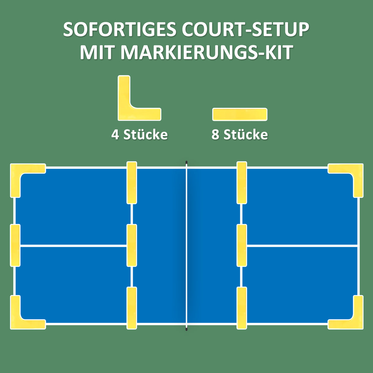 Pickleball-Netz tragbares Set, 6,7 m Pickleball-System mit Netz