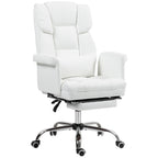Ergonomischer B¨¹rostuhl, h?henverstellbar 48-56 cm, neigbare R¨¹ckenlehne, Fu?st¨¹tze, Wei?
