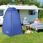 Pop-up Duschzelt, tragbare Toilettenzelt mit Tragetasche Fenster mobile Umkleidezelt WC Zelt Privatsphäre Toilette Umkleidekabine Wurfzelt Lagerzelt für Outdoor Camping Strand