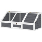 Schildkr?tenbox, Outdoor Schildkr?tengehege, bodenloses Design, leicht zu ?ffnen, Schildkr?tenhaus, Hellgrau
