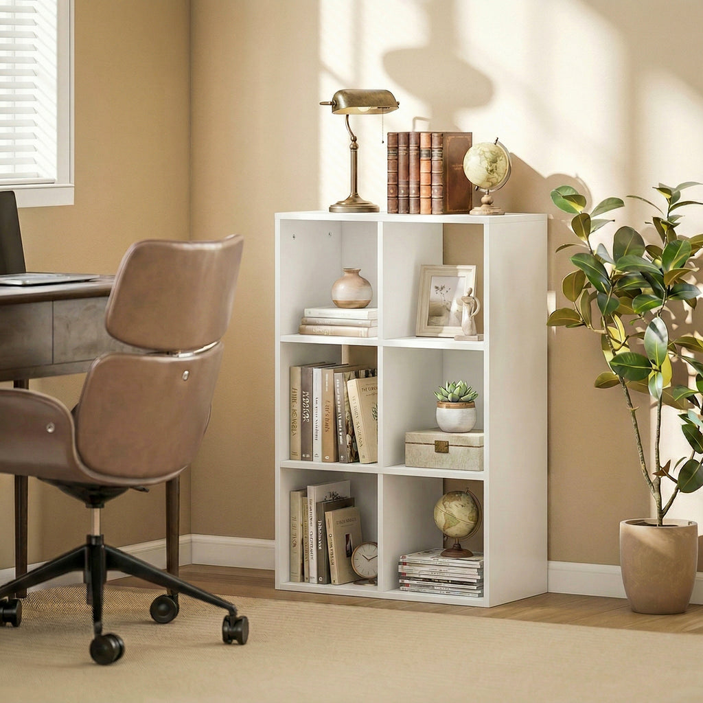 Bücherregal Standregal mit 3 Ebenen Schmal Regal mit Kippschutz Aufbewahrungsregal für Wohnzimmer Schlafzimmer Büro Weiß