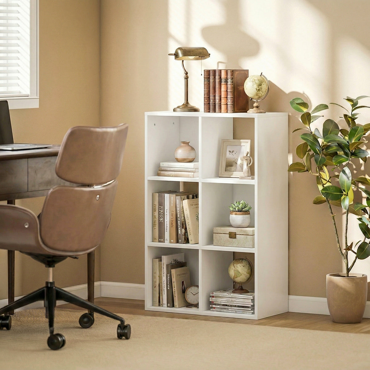 Bücherregal Standregal mit 3 Ebenen Schmal Regal mit Kippschutz Aufbewahrungsregal für Wohnzimmer Schlafzimmer Büro Weiß