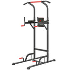 Power Tower höhenverstellbar Dip Station mit Klimmzugstange Saugnäpfe, Gepolstert Trainingsgerät für Zuhause
