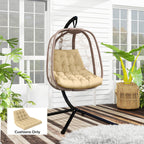 Sitzkissen, Außensitzkissen für Hängekorb und Schaukelstühle, Outdoor-Polsterkissen, Beige