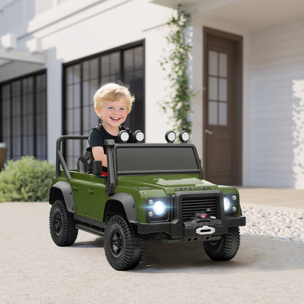 Kinder-Elektroauto, 12V Batterie-Betrieb, Fernbedienung, Musik-Funktion, Hupe, LED-Lichter, Gr¨¹n