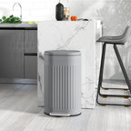 30L Metal Kitchen Bin, with Soft-Close Lid - Grey