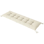 Palettenkissen Abnehmbar Sitzkissen mit Befestigungsbändern Palettenpolster für die meisten Liegen 198x65x13cm Beige