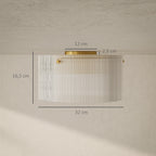 Deckenlampe mit Acryllampenschirm, Metall, Halogen- und LED-kompatibel