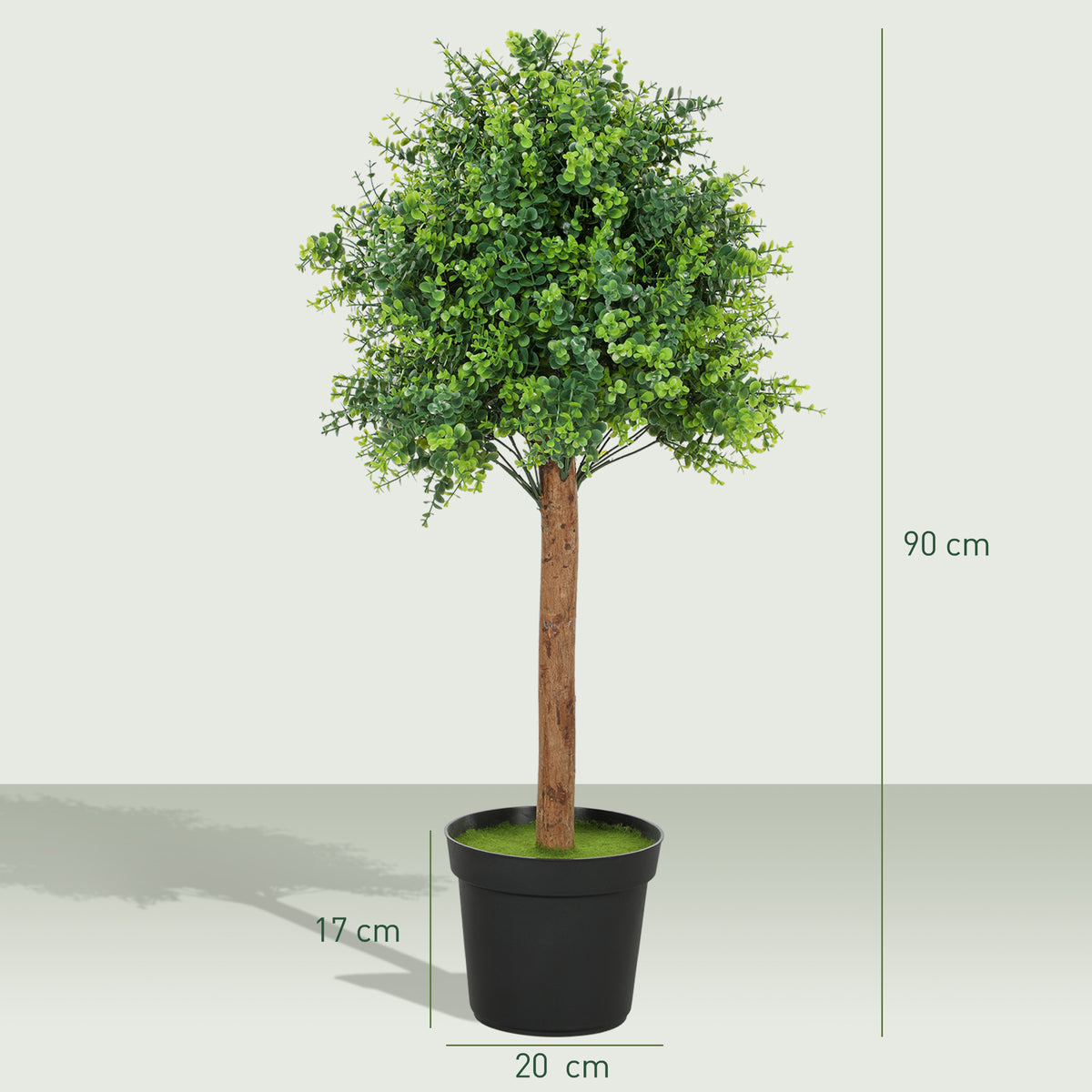 K¨¹nstliche Buchsbaum 90cm Kunstpflanze, Plastik K¨¹nstliche Pflanzen im Topf f¨¹r Wohnzimmer