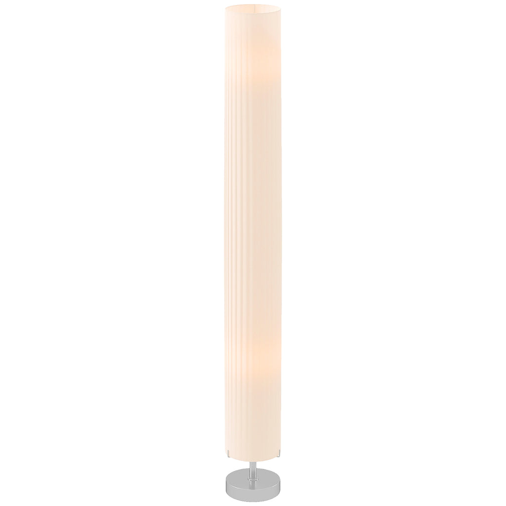 Stehlampe Wohnzimmer mit Schirm aus Polyester, 2 x E27 Fassung für Schlafzimmer 14 x 14 x 120 cm