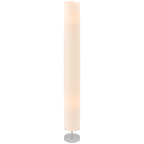Stehlampe Wohnzimmer mit Schirm aus Polyester, 2 x E27 Fassung für Schlafzimmer 14 x 14 x 120 cm