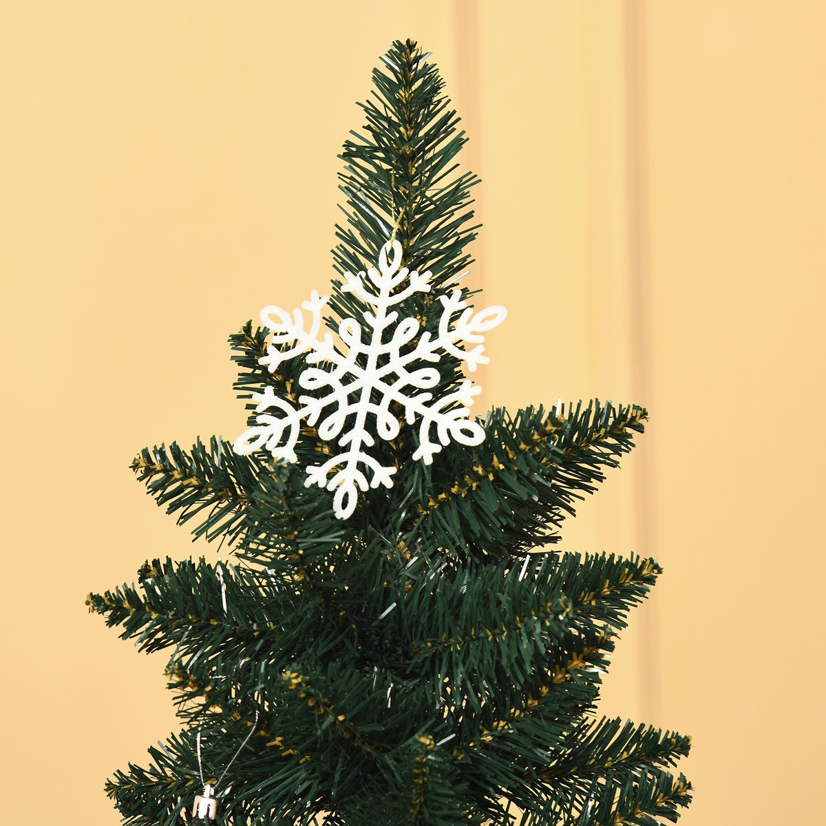 Weihnachtsbaum 180 cm, hoch realistisch, 380 Zweige, feuerfest, stabile Basis, Grün