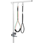 Haustierfrisiertisch Frisiertisch für Haustiere, höhenverstellbar, 36  x 8 x 74 cm, Silber