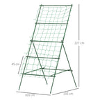 Rankgitter aus Stahl zum Stecken rostfrei Rankhilfe in A-Form f¨¹r Kletterpflanzen 101x133x227 cm Gr¨¹n