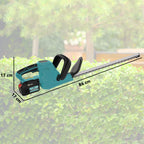 Elektro Heckenschere Akku Elektrischer Heckenschneider mit 51cm Schnittl?nge Motor, Akku Blau
